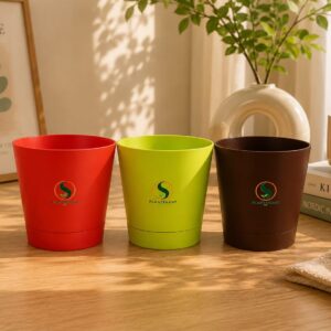 Set Of 3 Self Watering Pot